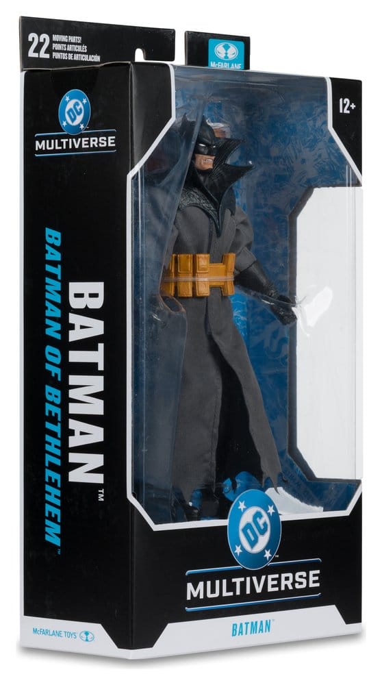DC Multiverse AF: Batman (Batman of Bethlehem) 18cm Batman Figur, DC Comics, Actionfigur, Umhang, Gürtel