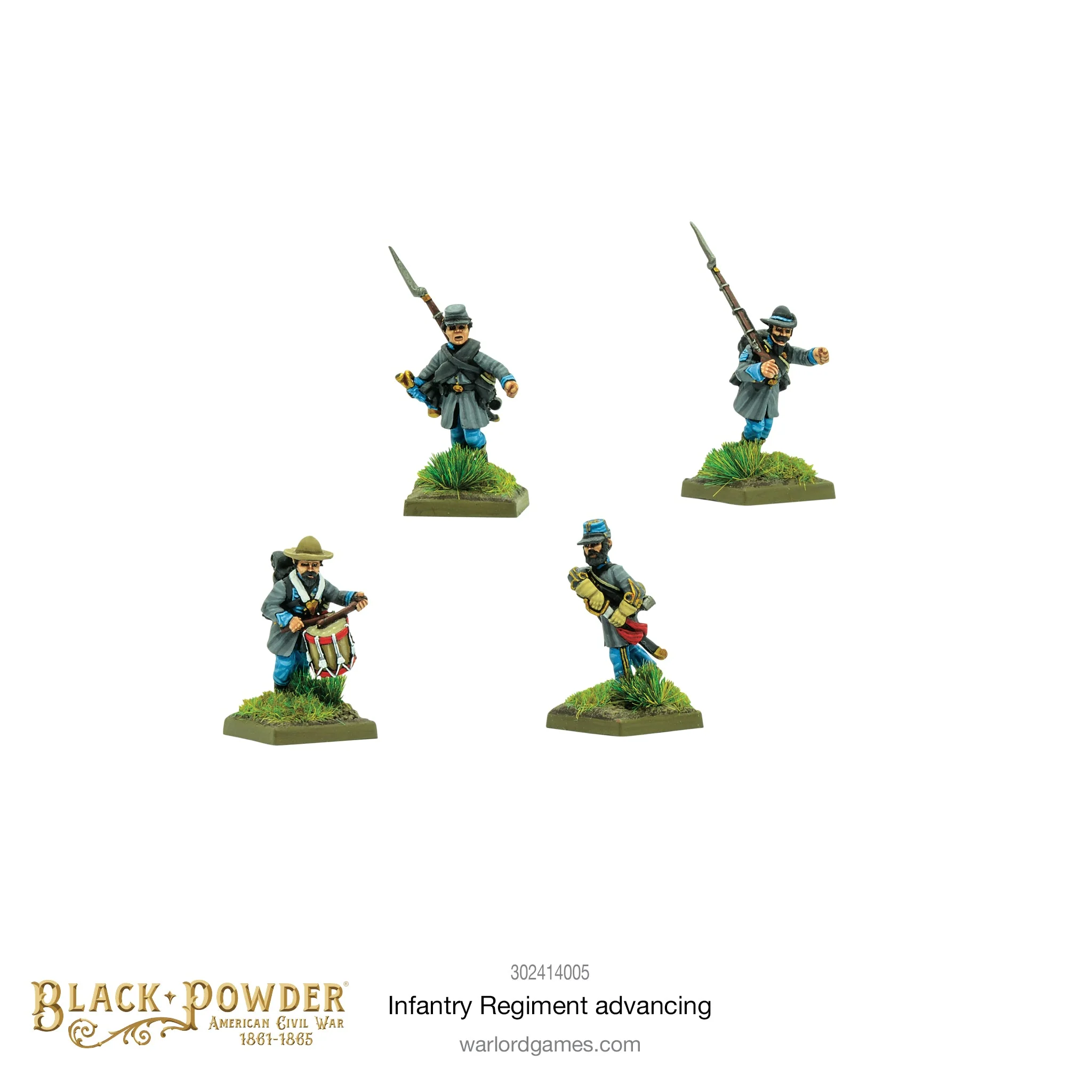 Black Powder: American Civil War Infantry Regiment Advancing