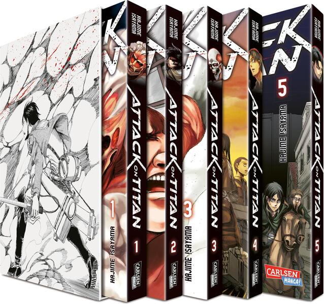 Attack on Titan Bd.1-5 Sammelschuber