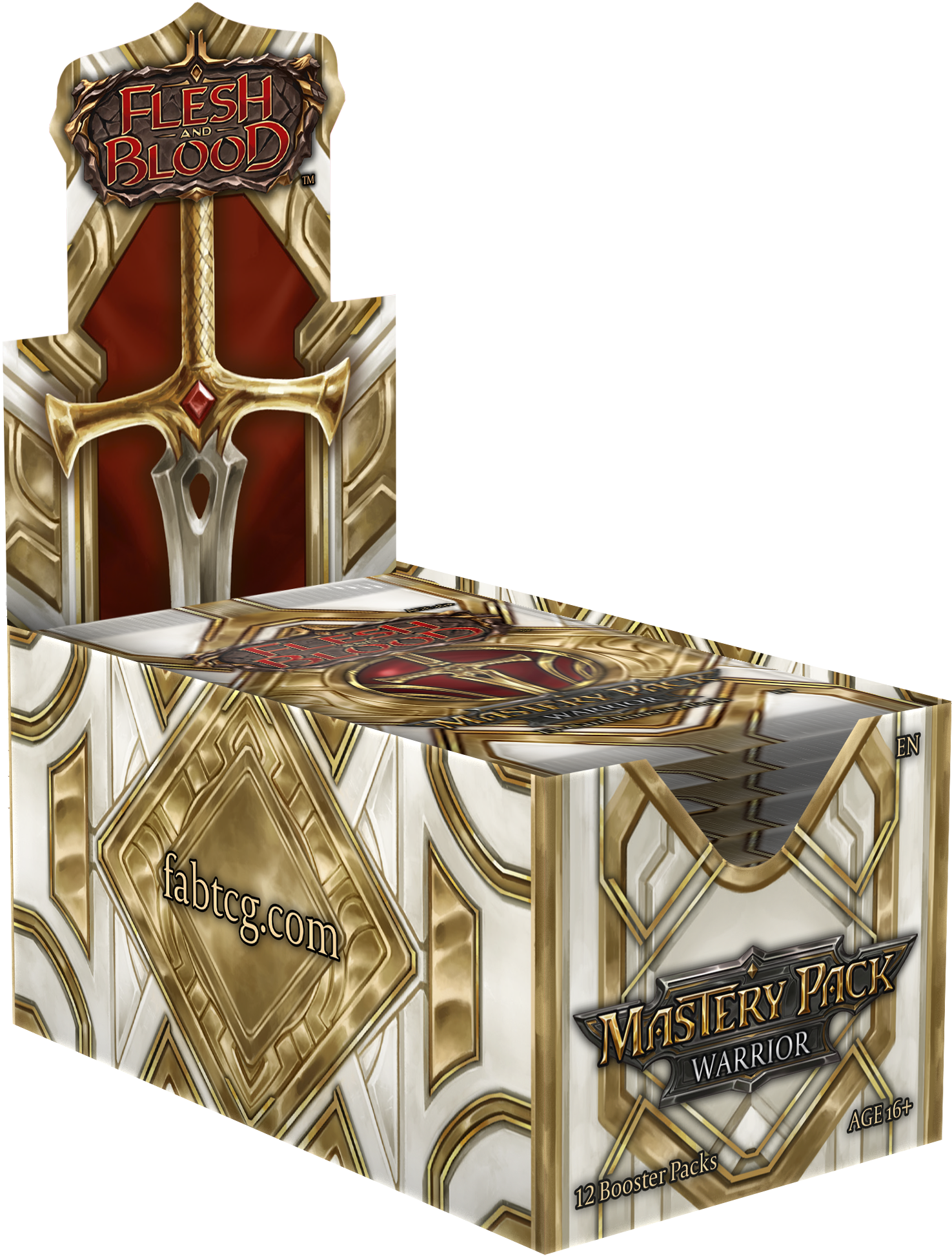 Flesh & Blood TCG: Mastery Pack Warrior Booster Display (12) Flesh & Blood TCG: Mastery Pack Warrior Booster Display (12)