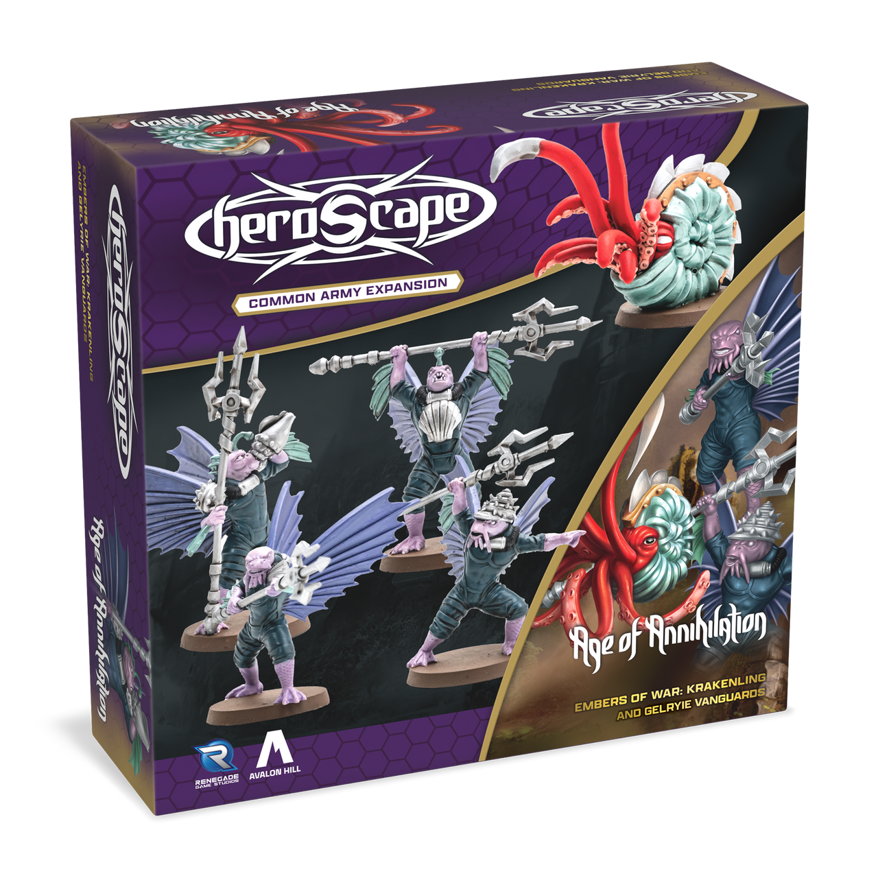 HeroScape: Krakenling & Gelryie Vanguards Army Expansion HeroScape: Krakenling & Gelryie Vanguards Army Expansion