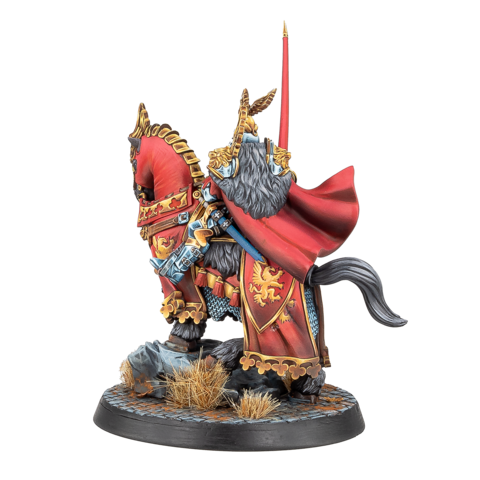Warcrow: Feudom - Pierre Besson, Grand Magister pferd, ritter, miniatur, figur, ritterfigur