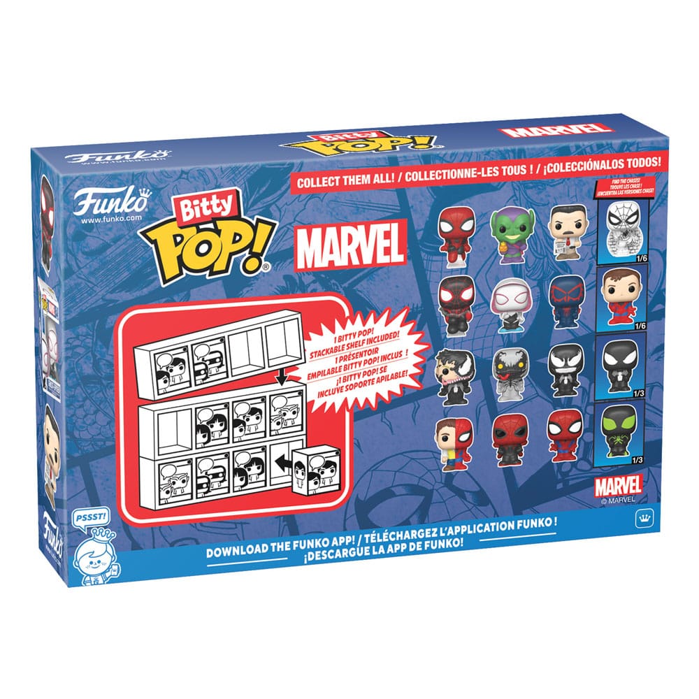 Spider-Man: POP Bitty 4er Set Series 1 (Peter Parker Spidey/Superior Spider-Man/Spider-Man/Spider-Man Sketch)