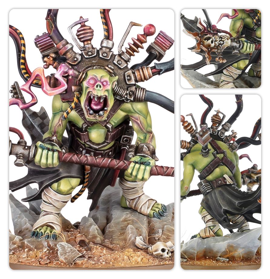 Warhammer 40K: Orks - Weirdboy Ork, Hulk, Waffenrüstung, Waffen, Base