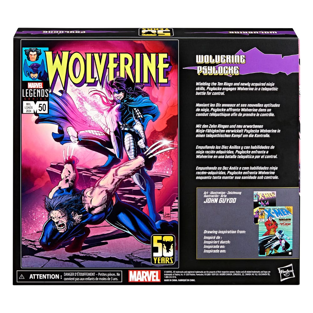 Marvel Legends AF: Wolverine & Psylocke 2er Set (Wolverine 50th Anniversary)