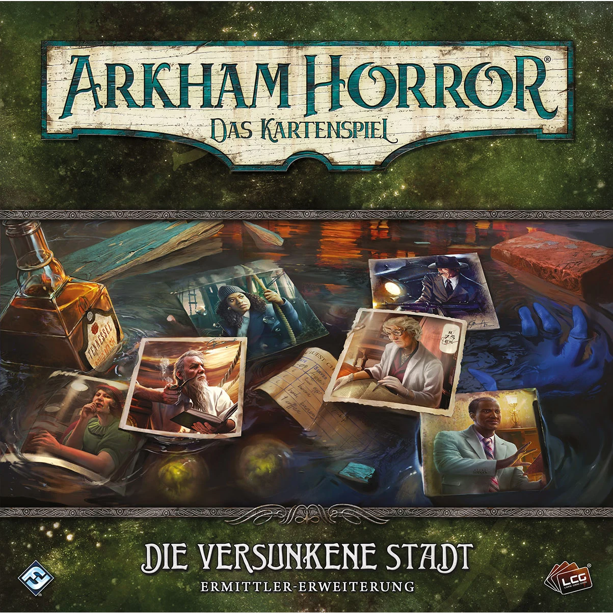 Arkham Horror LCG dt.: Die versunkene Stadt Ermittler-Erweiterung