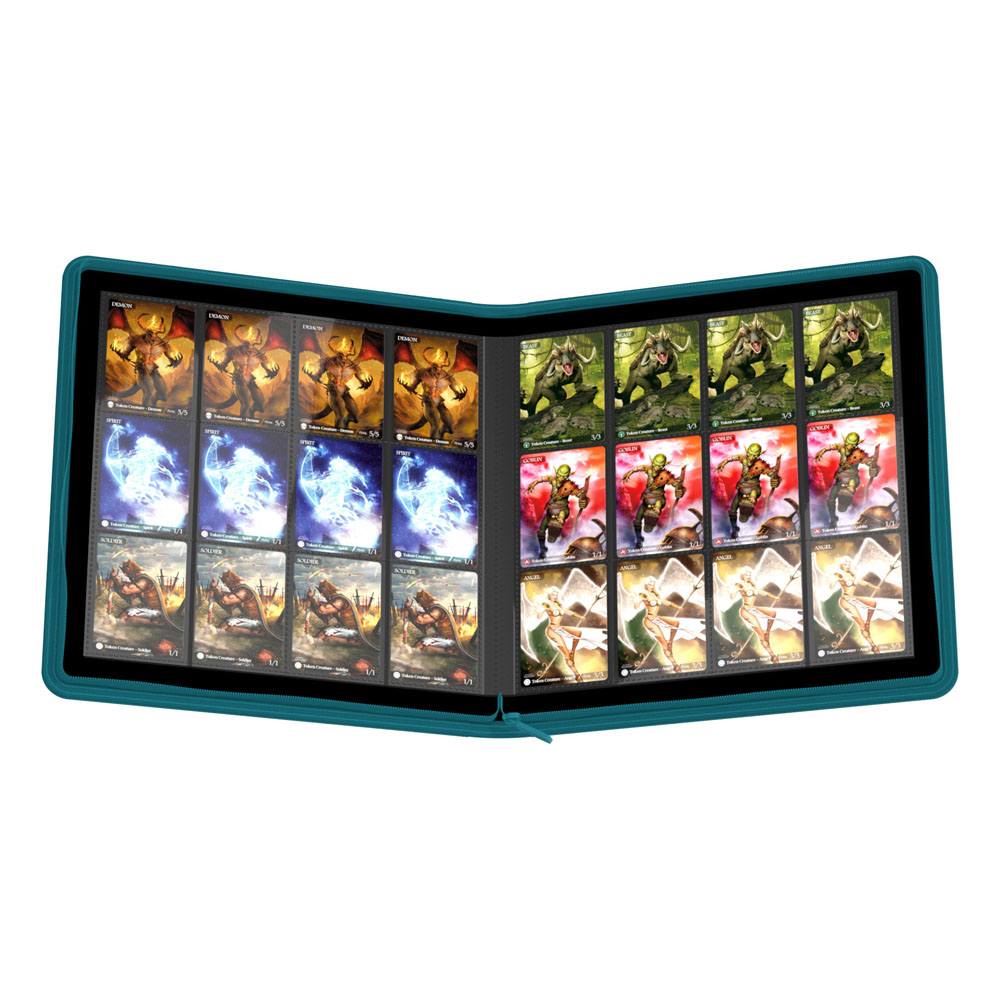 Ultimate Guard: Zipfolio Xenoskin 24-Pocket petrolblau Kartenspielkarten, Trading Cards, Aufbewahrung, Kartenheft, Hülle