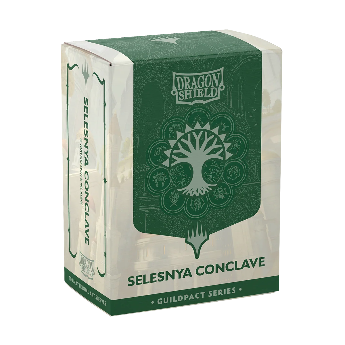 Dragon Shield: Art Sleeves Dual Matte Guildpact Series Magic - Selesnya Conclave kartenhülle, dragon shield, selesnya conclave, guildpact-serie, mattierte kartenhüllen
