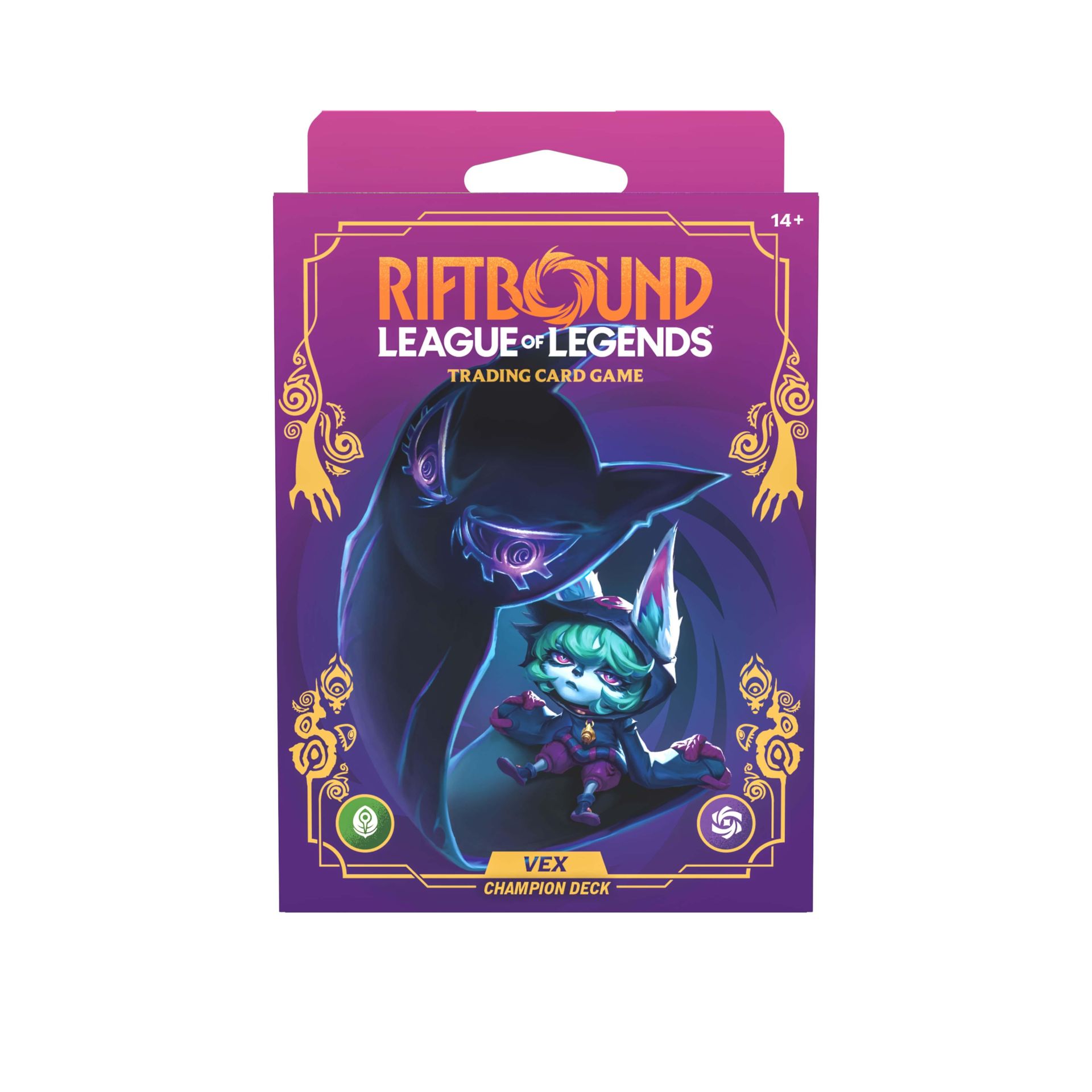 Riftbound TCG: Unleashed Champion Deck Vex (RB03) Trading Card, Deck Box, Vex, League of Legends, Champion Deck