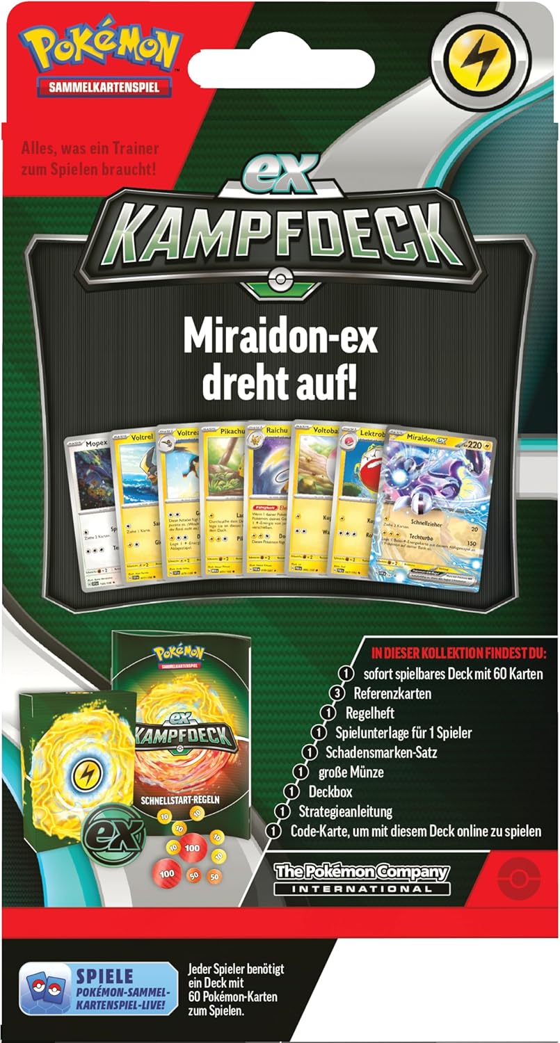 Pokémon CCG dt.: EX Kampfdeck Miraidon Pokémon CCG dt.: EX Kampfdeck Miraidon