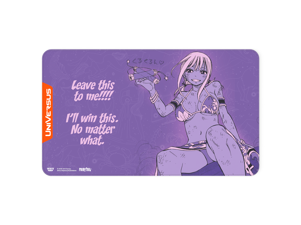 blaue violette mattschutzunterlage, anime figur, matteligniert, gaming schutzunterlage, motiv sammlung