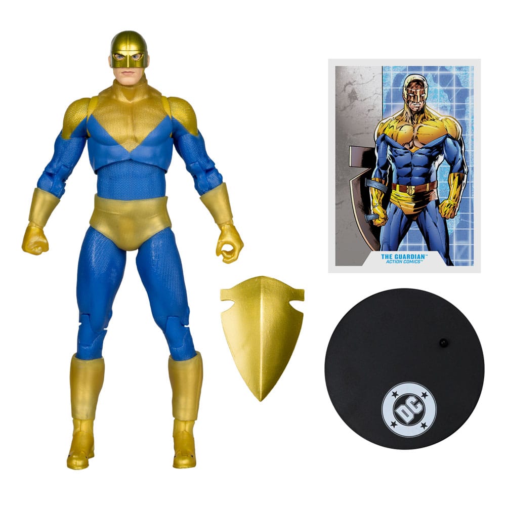 DC Multiverse AF: The Guardian (Action Comics) Red Platinum Edition 18cm Erwachsener, Männlich, Mann, Person, Eishockey-Puck