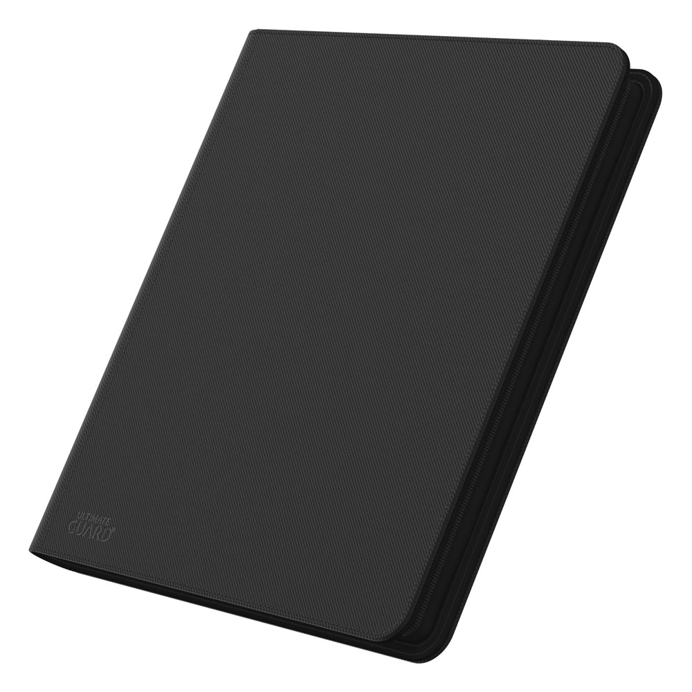 Ultimate Guard: Zipfolio Xenoskin 24-Pocket schwarz Hülle, Hülle Faltbar, Schwarz, Kunstleder, Schutzhülle