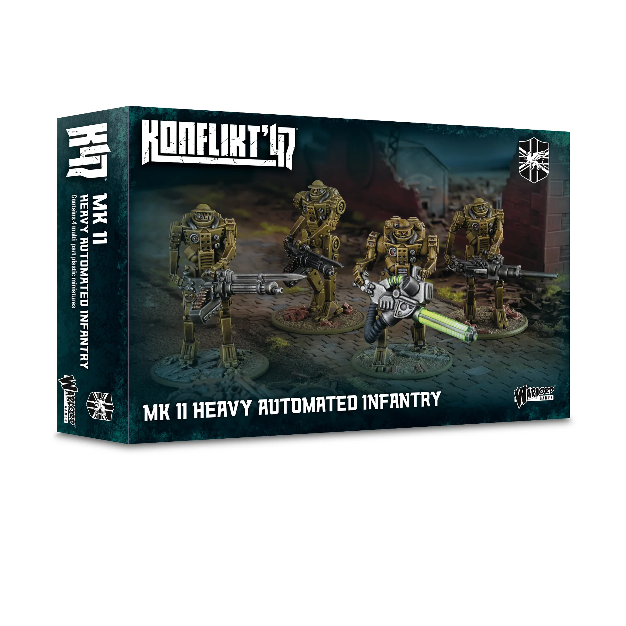 Konflikt '47: MK II Heavy Automated Infantry Miniatur, Infanterie, Heavy, Automatisiert, Schlacht