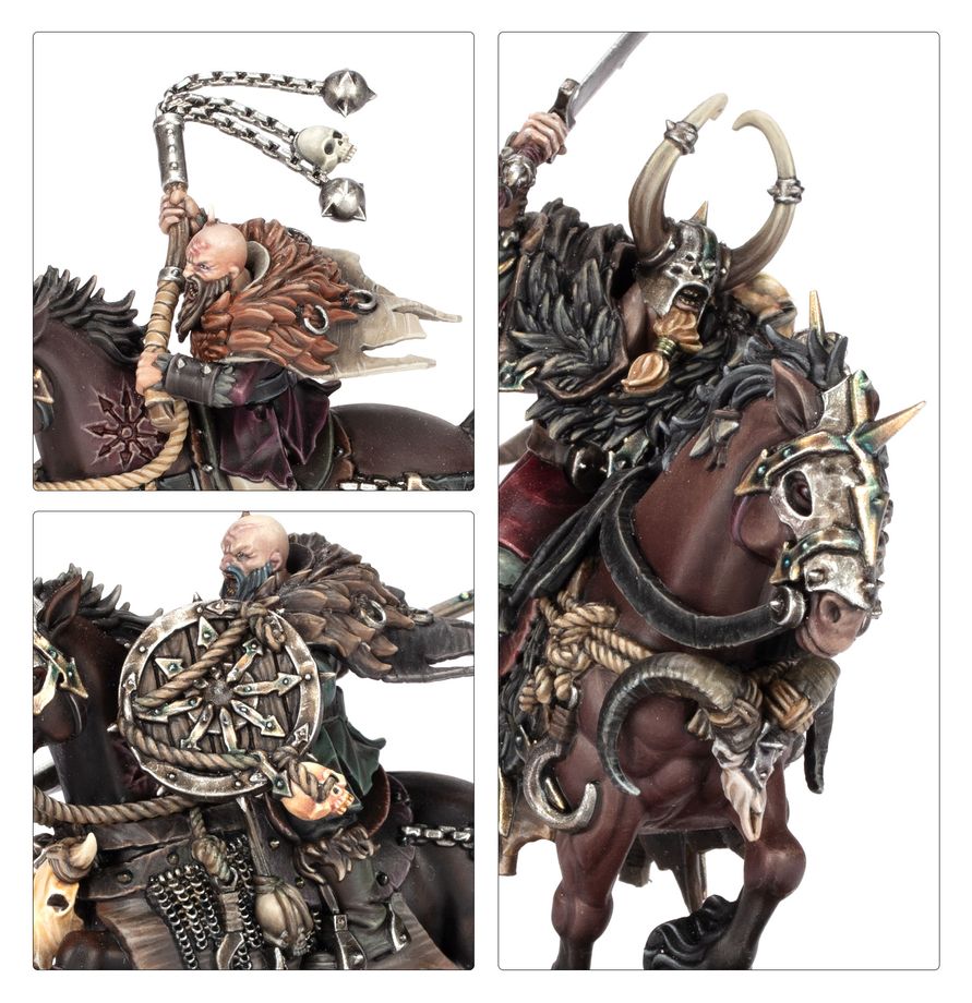 Warhammer: the Old World Warriors of Chaos - Chaos Marauder Horsemen Person