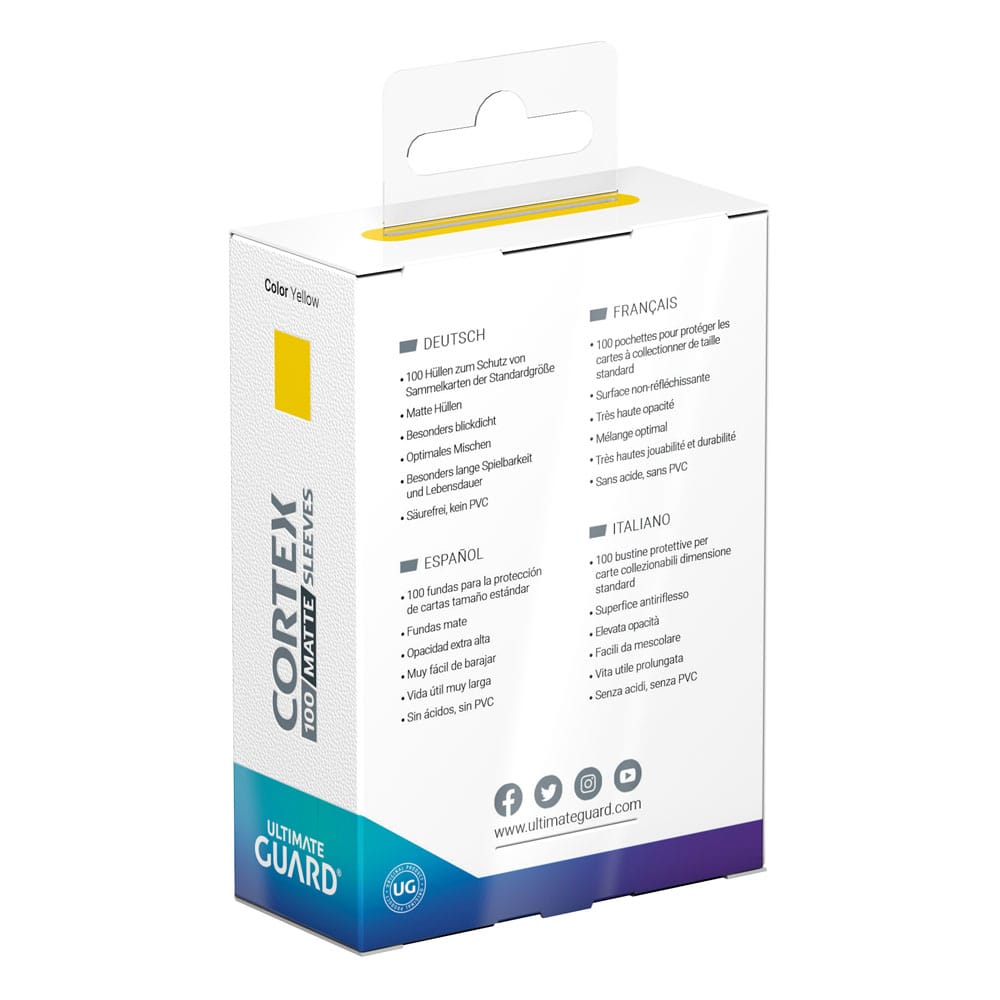Ultimate Guard: Kartenhüllen Cortex Matte Gelb Standard (100) Ultimate Guard: Kartenhüllen Cortex Matte Gelb Standard (100)