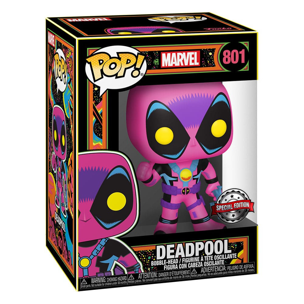 Marvel: POP Deadpool Blacklight Edition (801)