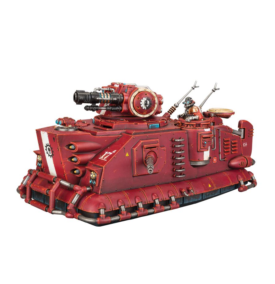 Warhammer 40k: Adeptus Mechanicus - Eye of Terror Batallion Panzer, Tauchamp, Red-toned, Kettenfahrzeug, Waffenkanone