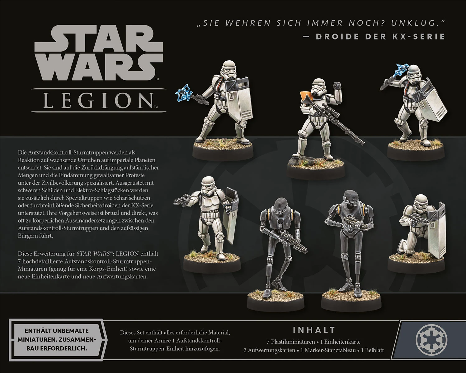 Star Wars: Legion - Aufstandskontroll-Sturmtruppen Einheit-Erweiterung Star Wars: Legion - Aufstandskontroll-Sturmtruppen Einheit-Erweiterung