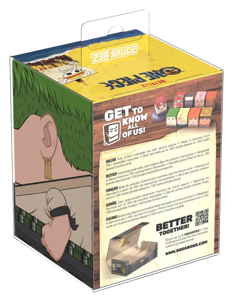 Ultimate Guard: Deckbox Squaroes One Piece Live Action - Roronoa Zoro OP004 kartenspiel, box, spielzeug, quadrate?, handheld