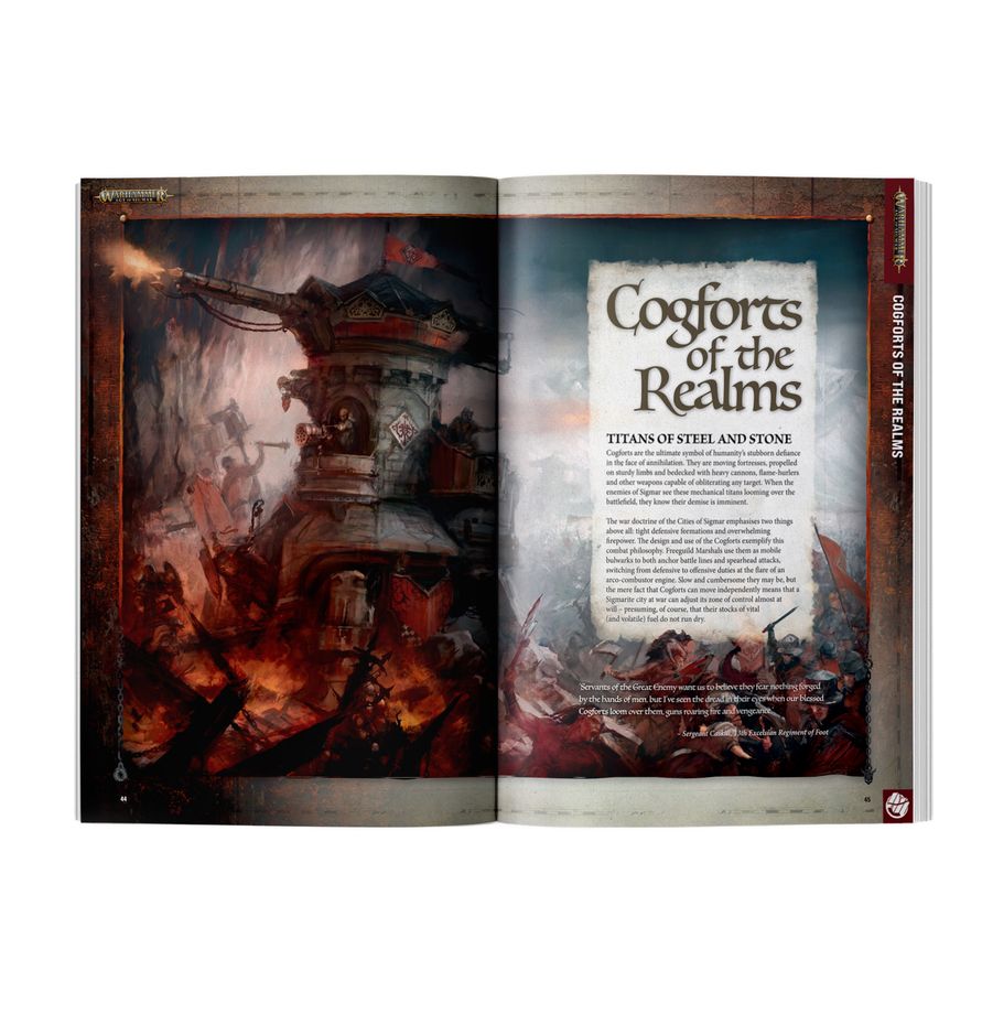 White Dwarf: 2026 September #528 engl. Fantasy art, Warhammer, Kampfszene, Türme, Schriftrolle Text