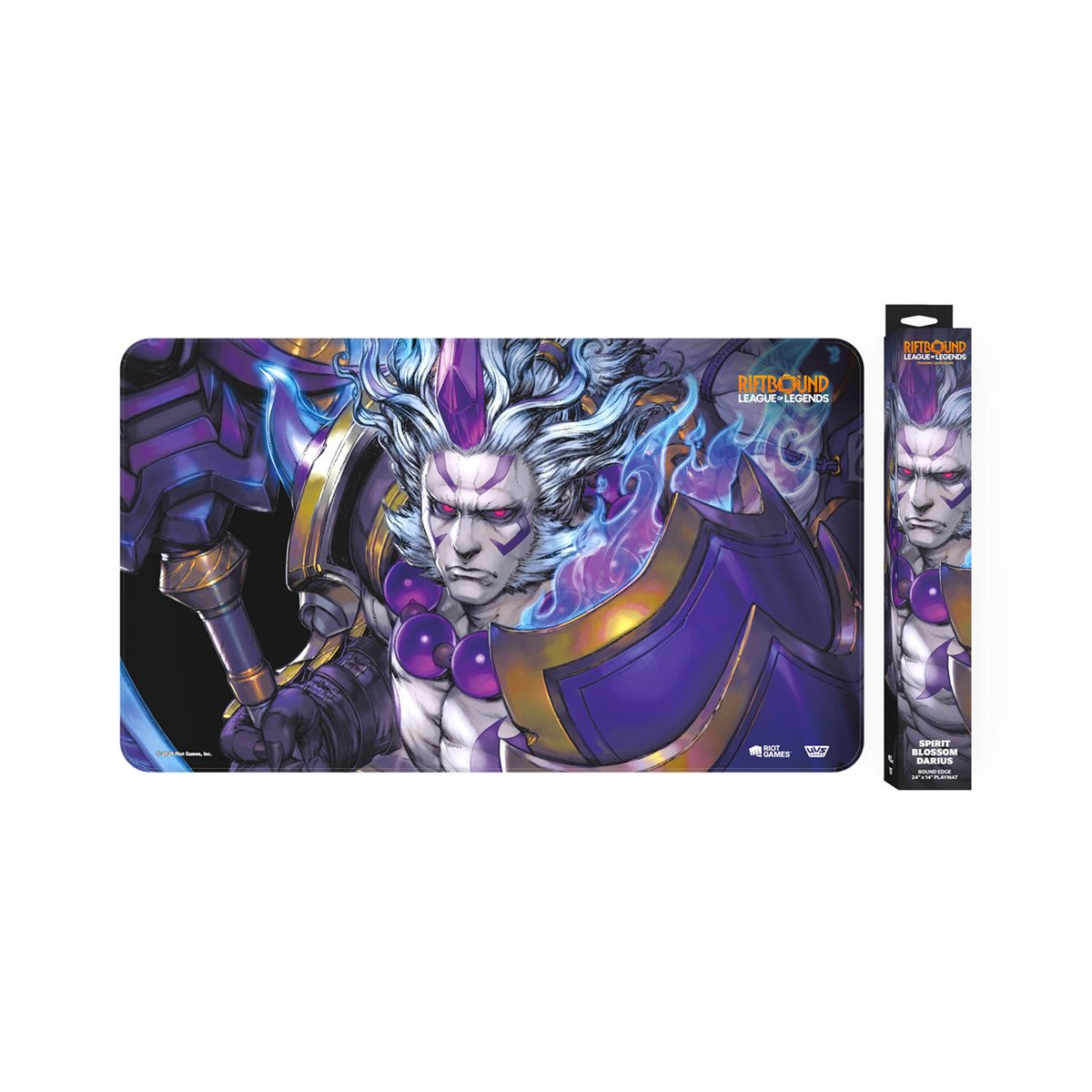 Riftbound TCG: Playmat Spirit Blossom Darius (Spiritforged) Buch, Comics, Veröffentlichung, Person, Gesicht