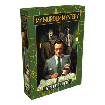 My Murder Mystery: Ein toter Affe Mörder-Mystery, Kartenspiel, Erwachsenen-Spiel, Grün-schwarz-Design, Figuren-Deckung