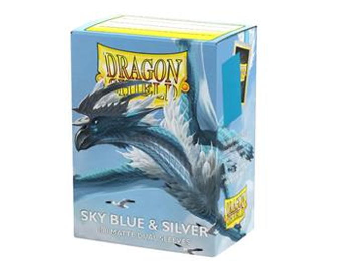 Dragon Shield - Matte Dual Blue & Silver Dragon Shield - Matte Dual Blue & Silver