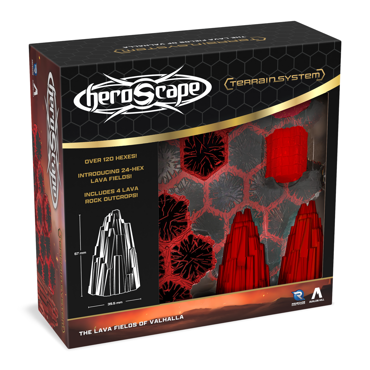 HeroScape: Terrain System - Lava Fields of Valhalla