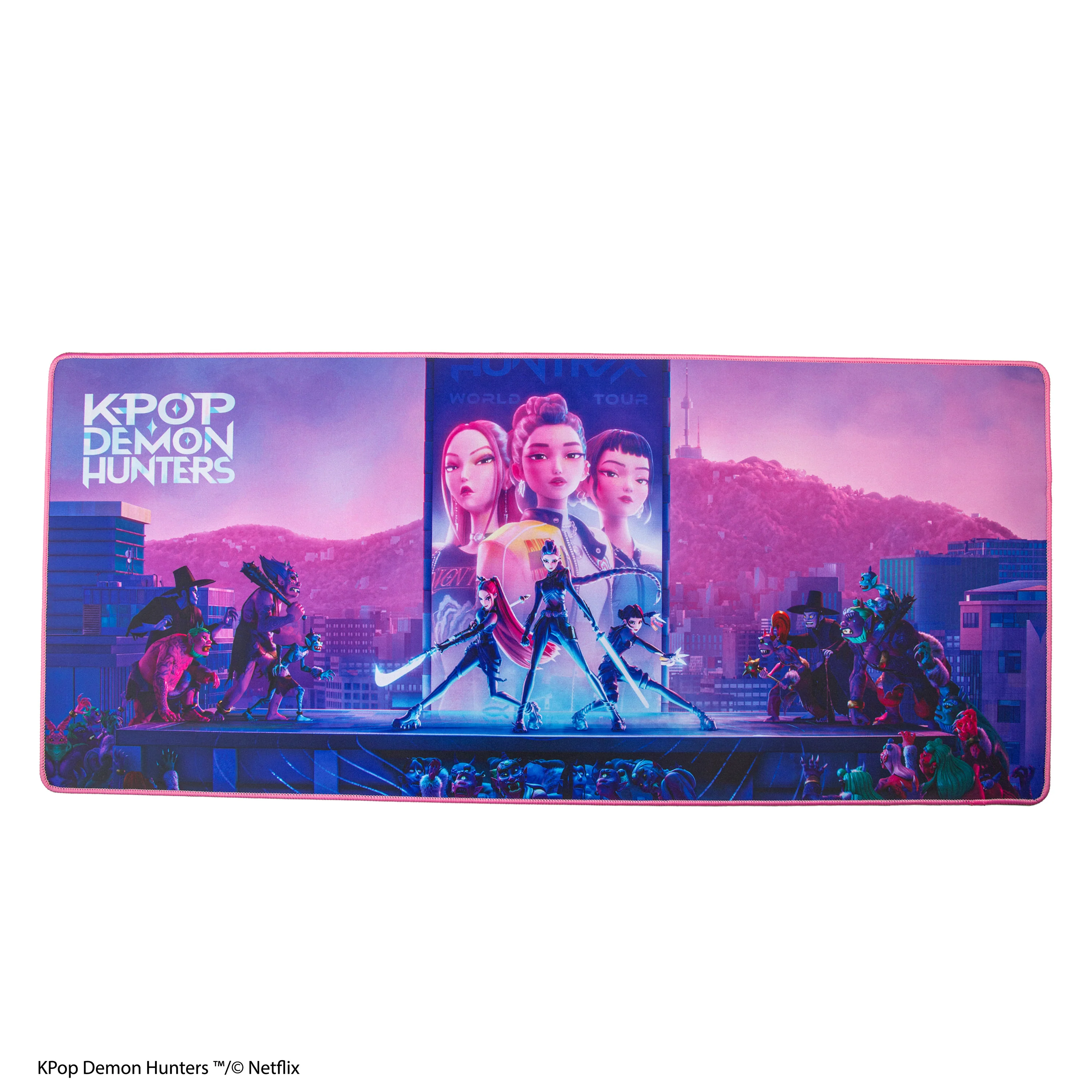 K-Pop Demon Hunters: Mousepad XL Huntrix Gruppenbild 80x35cm