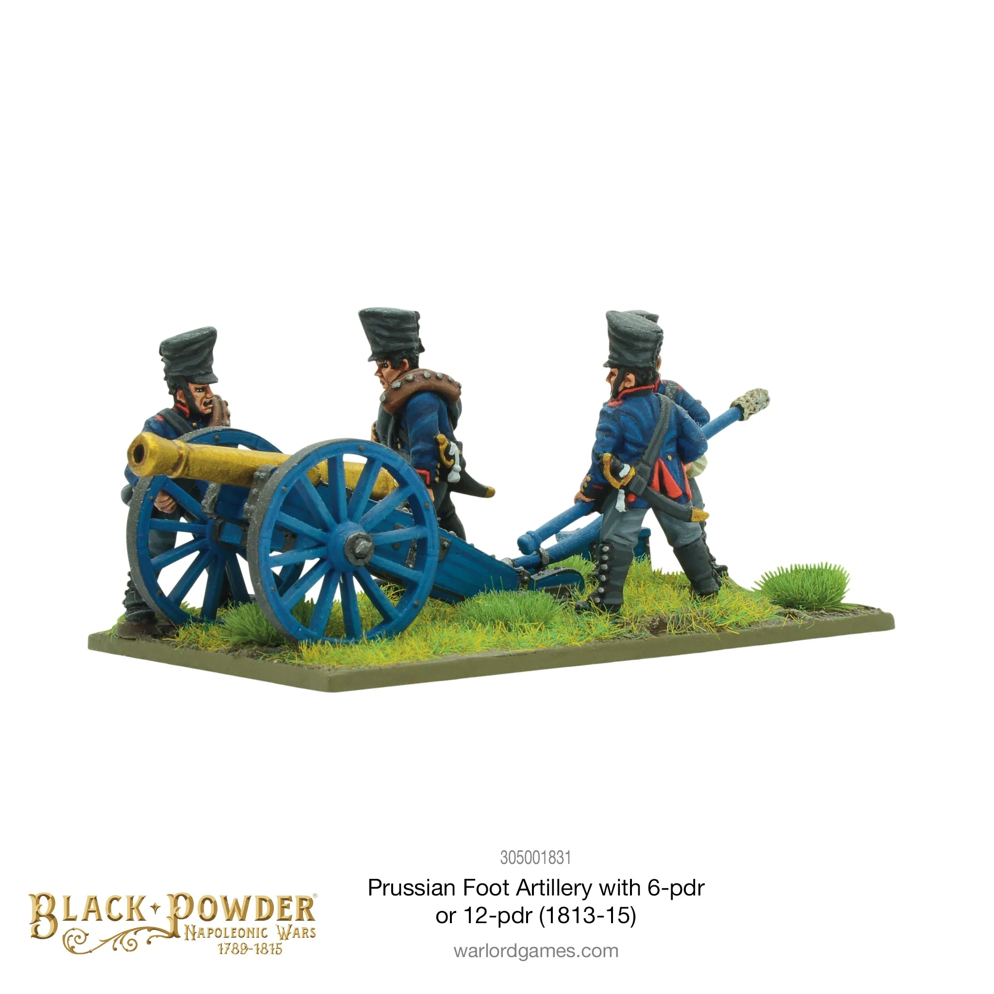 Black Powder: Napoleonic Prussian Foot Artillery with 6 or 12 pdr (1813-1815)