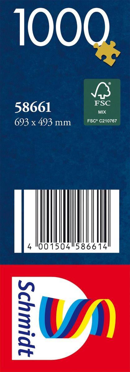 Puzzle: Katze im Blütenmeer barcode, FSC mix, europäische größe, 1000, Schmidt-logo