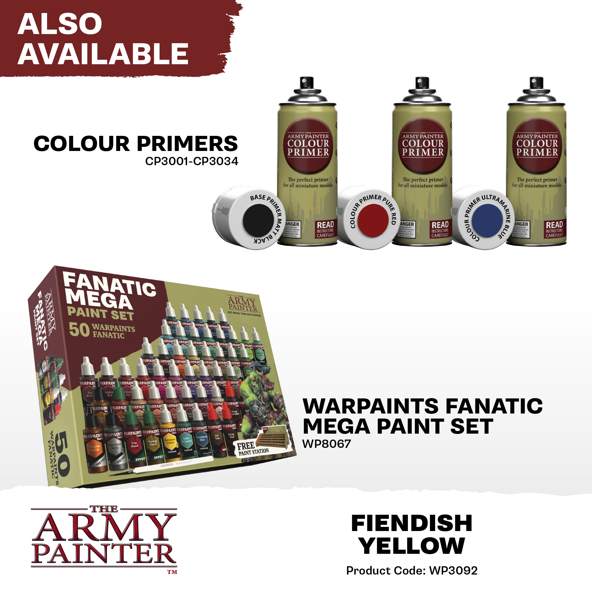 Army Painter: WP Fanatic - Fiendish Yellow