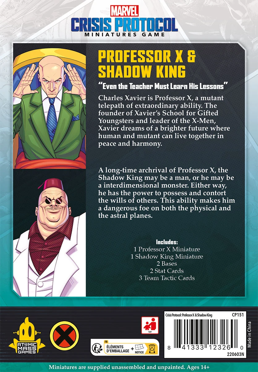 Marvel Crisis Protocol: Professor X & Shadowking Marvel Crisis Protocol: Professor X & Shadowking