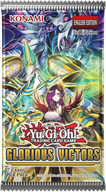 Trading card, Yu-Gi-Oh, Glorious Victors, 7 cards, pack art