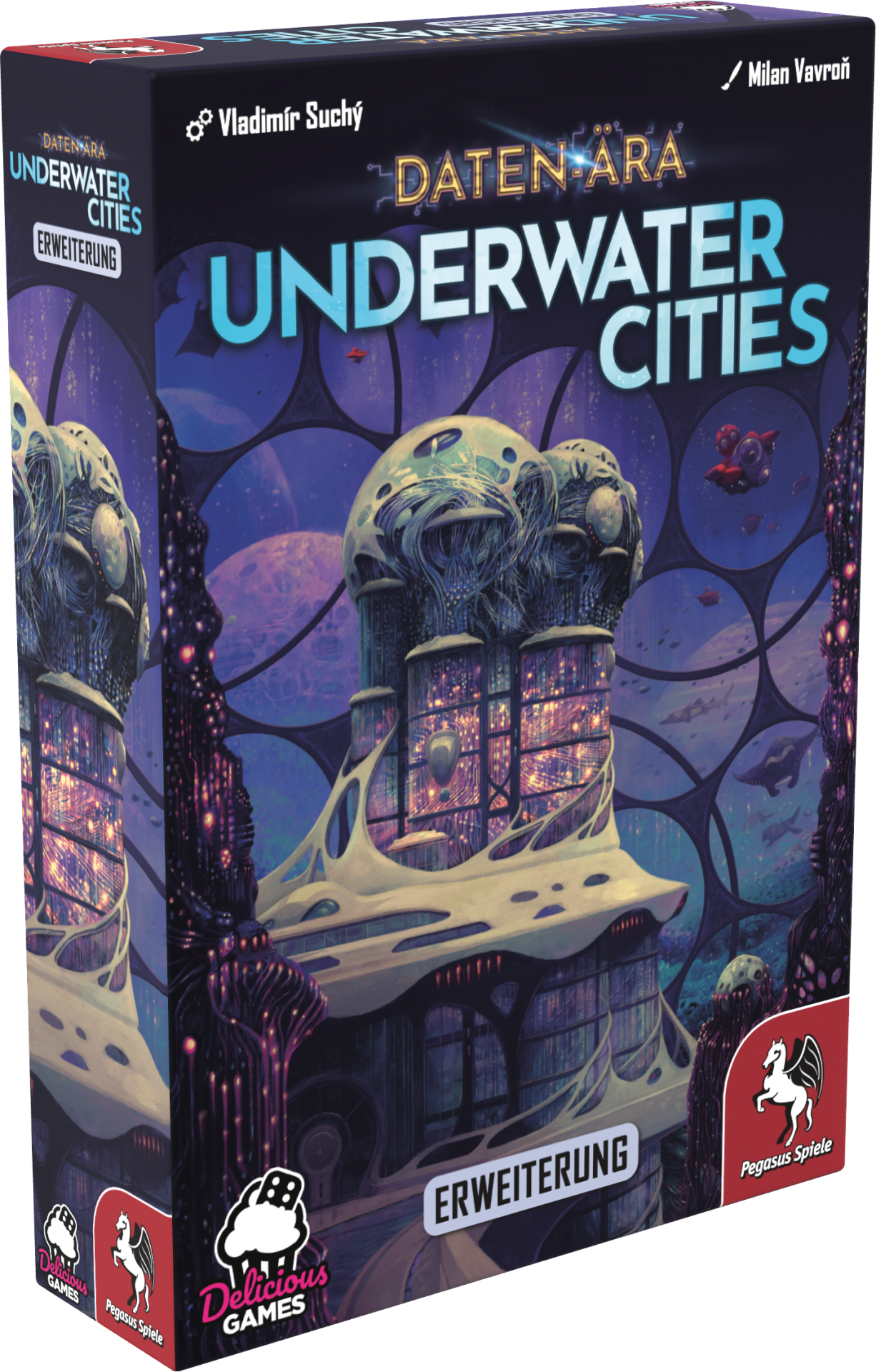Underwater Cities - Daten-Ära (Erweiterung) underwater, cities, board game, expansion, design