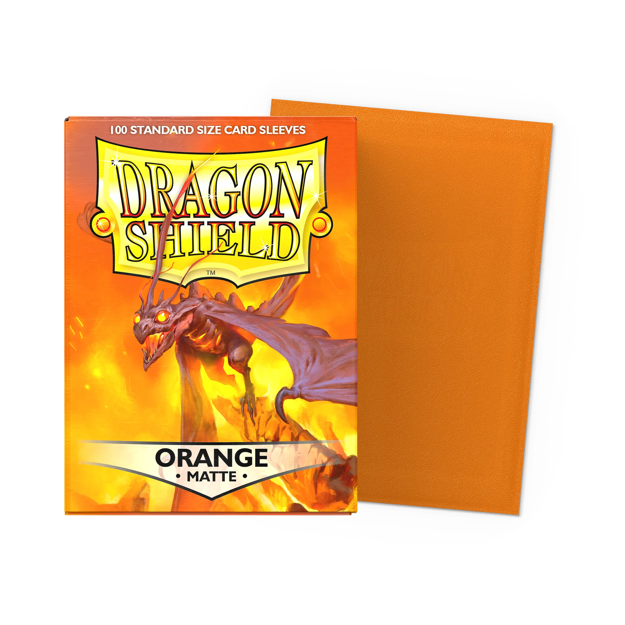 Dragon Shield - Matte Orange orange, matte, 卡片套, 龙盾, 幻想艺术