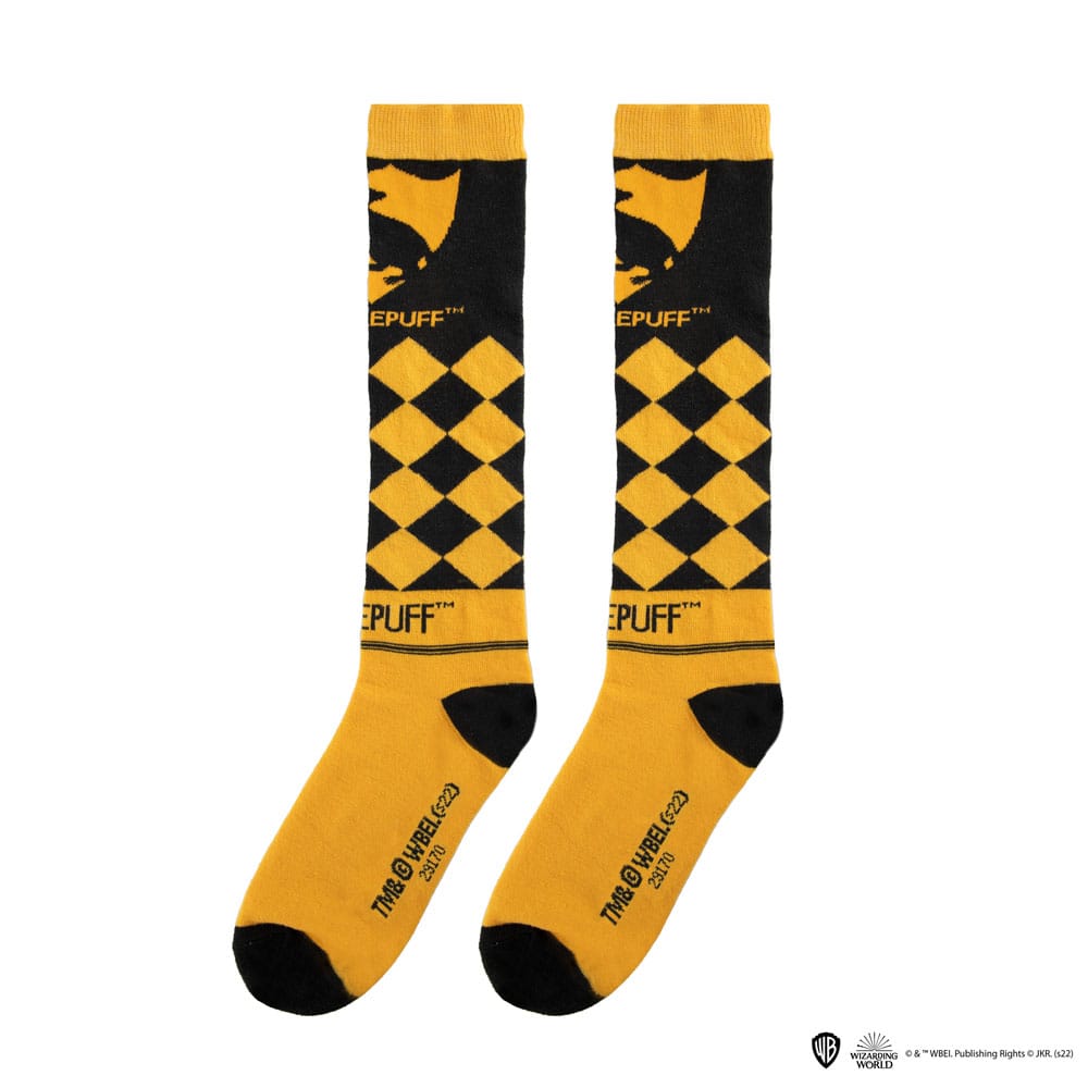 Harry Potter: Kniestrümpfe Hufflepuff 3er Pack (Gr.35-45)