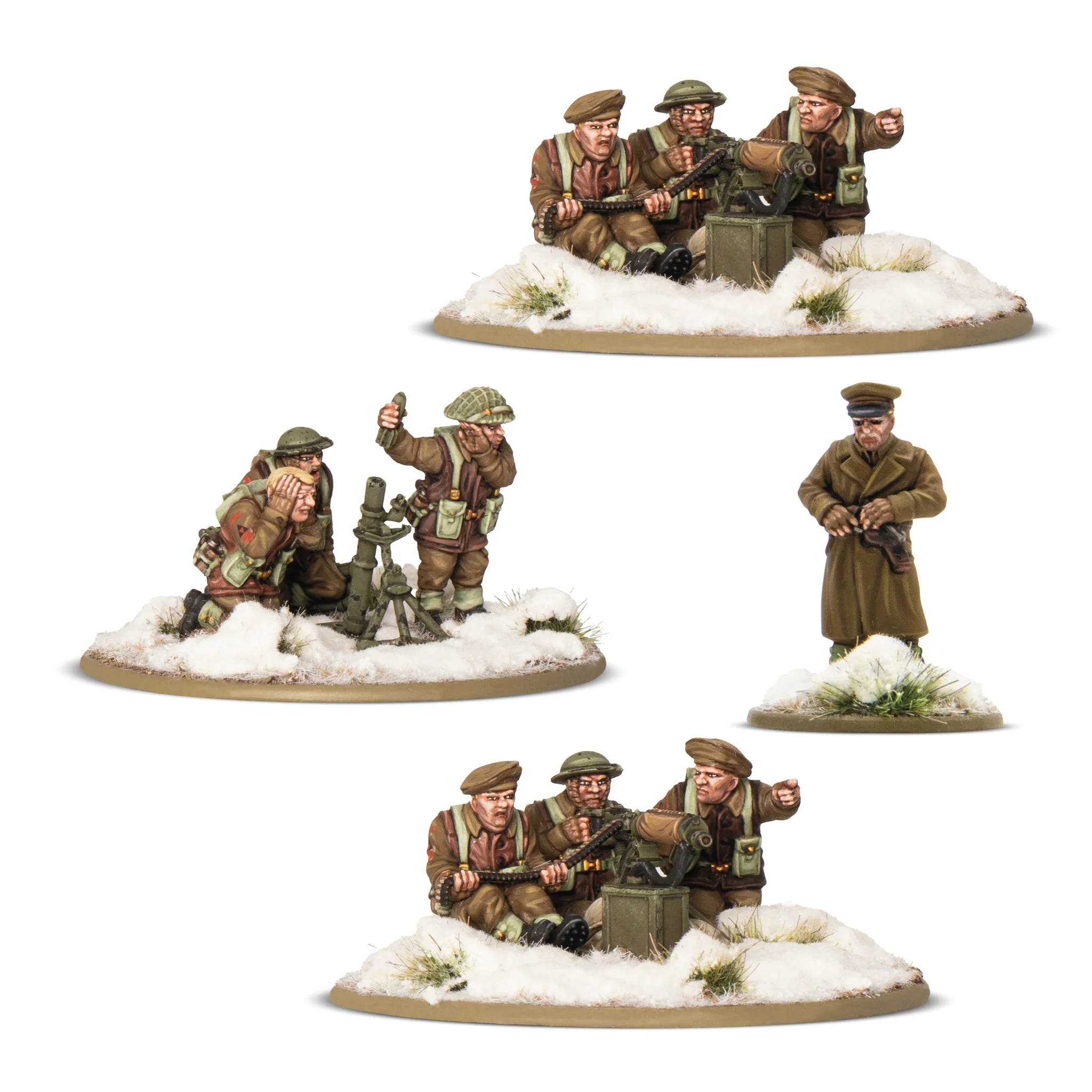 Bolt Action: British & Canadian - Infantry (winter) heavy weapon platoon