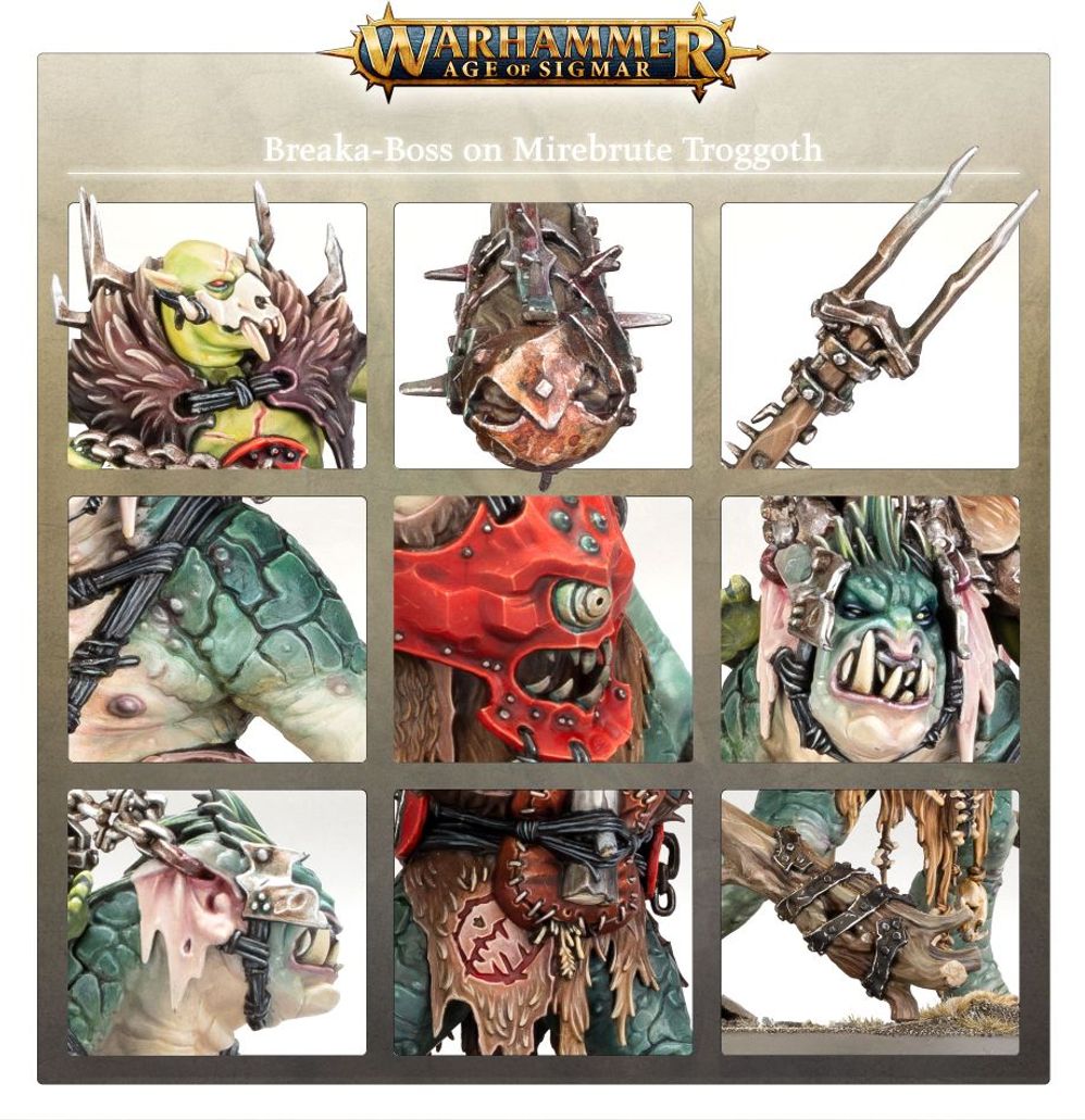 Warhammer: Orruk Warclans - Brechaboss auf Torfbestien-Troggoth