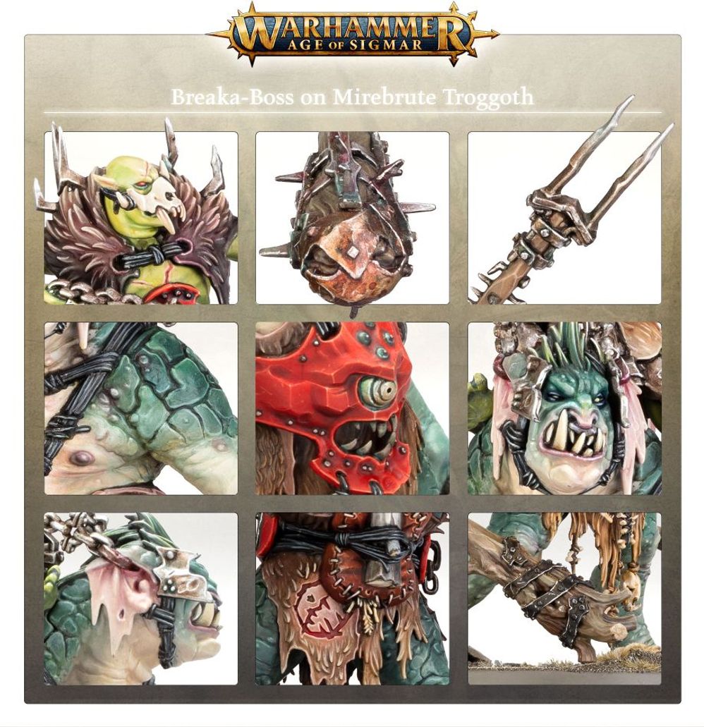 Warhammer: Orruk Warclans - Brechaboss auf Torfbestien-Troggoth Warhammer: Orruk Warclans - Brechaboss auf Torfbestien-Troggoth