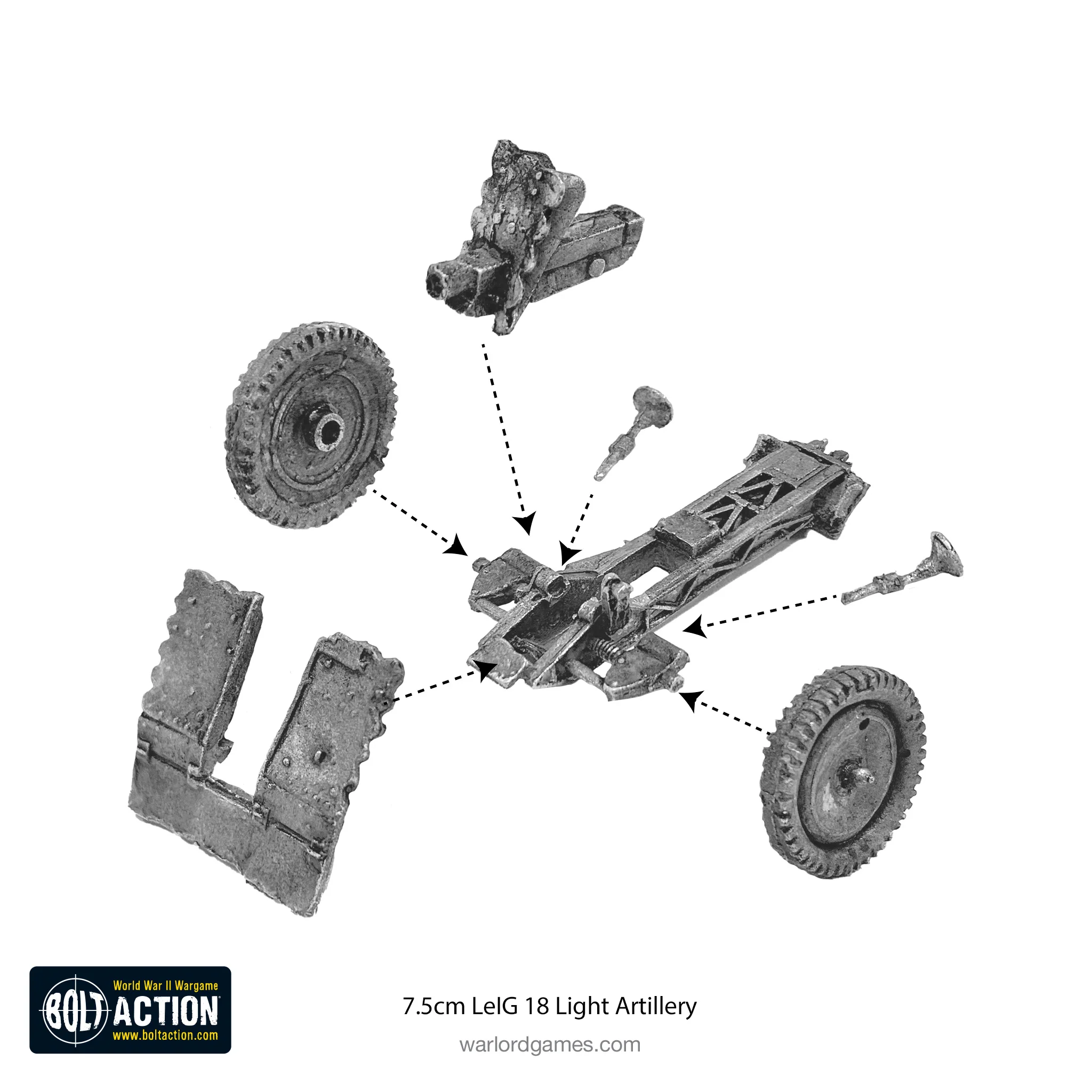 Bolt Action: German - Waffen-SS LeIG 18 7.5cm light infantry (1943-1945)