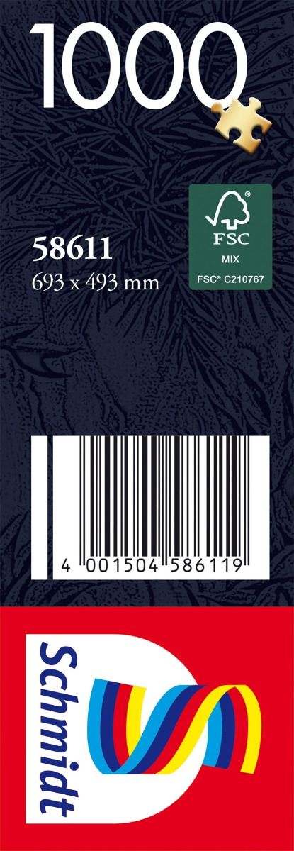 Puzzle: Inselparadies barcode, fsc mix, puzzle piece, 1000, Schmidt