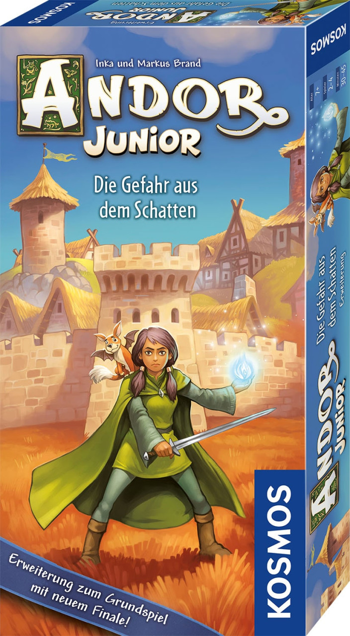 Kinderbuch, Spielzeugbox, Andor Junior, Fantasy-Illustration, Die Gefahr aus dem Schatten