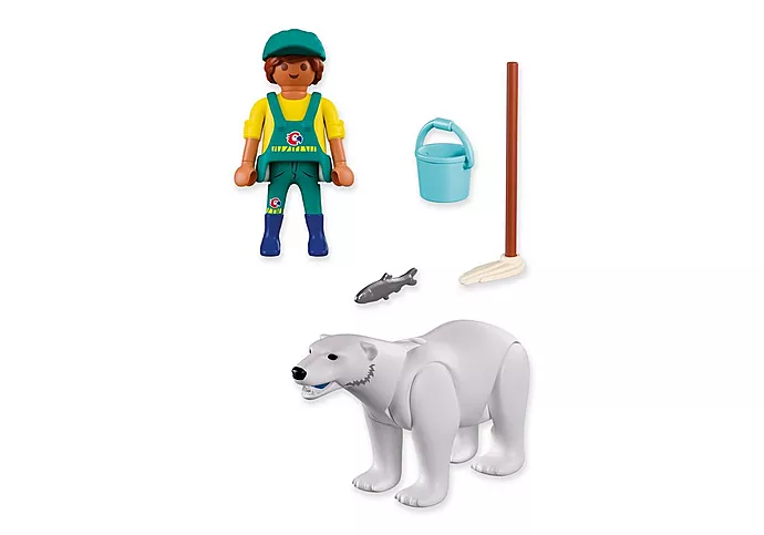 Playmobil: Animals & Friends - Zoo Eisbär & Pfleger