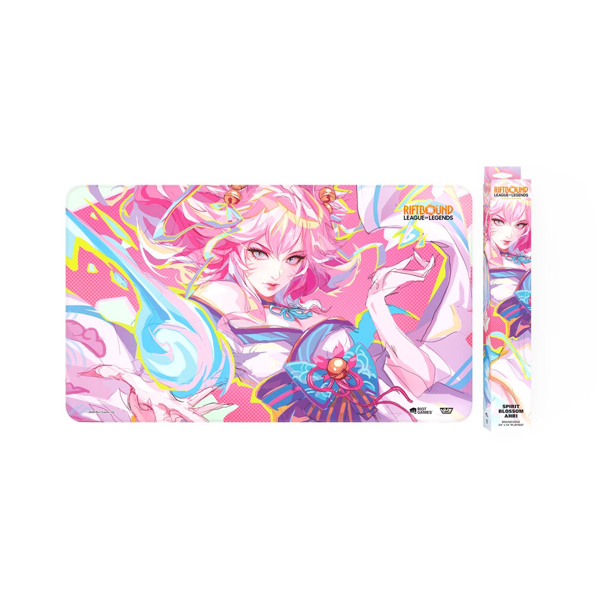 Riftbound TCG: Playmat Spirit Blossom Ahri (Spiritforged) Buch, Comics, Veröffentlichung, Baby, Person
