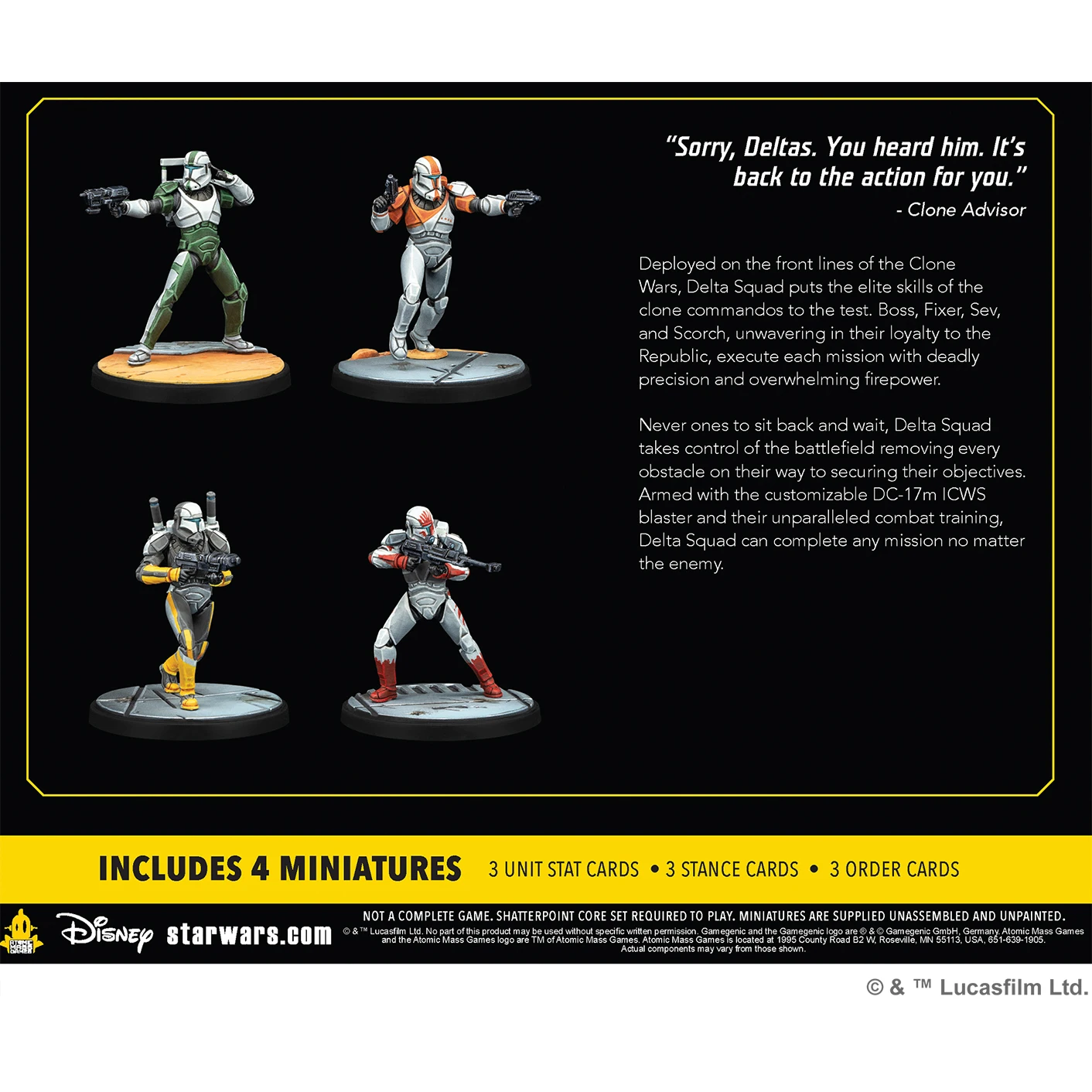 Star Wars: Shatterpoint - Delta Squad, Form Up Squad Pack