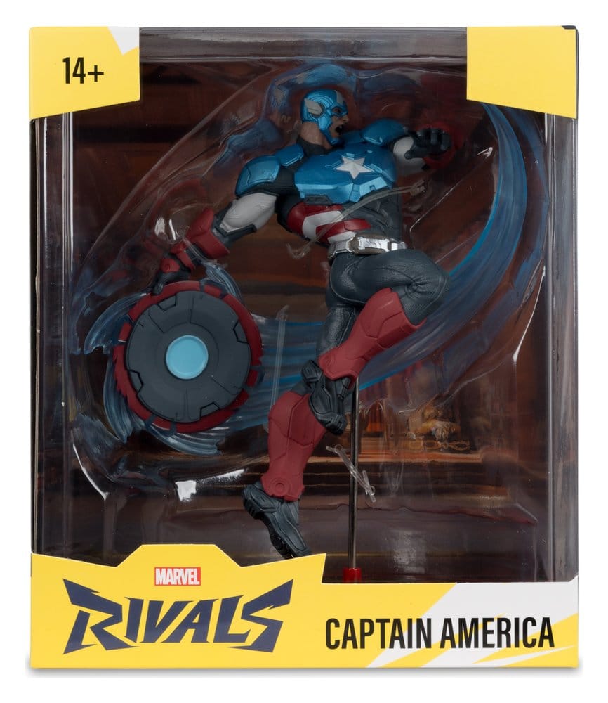 Marvel Rivals Collection: Statue Captain America 20cm Captain America, Aktionsfigur, Marvel, Rivals, Schild