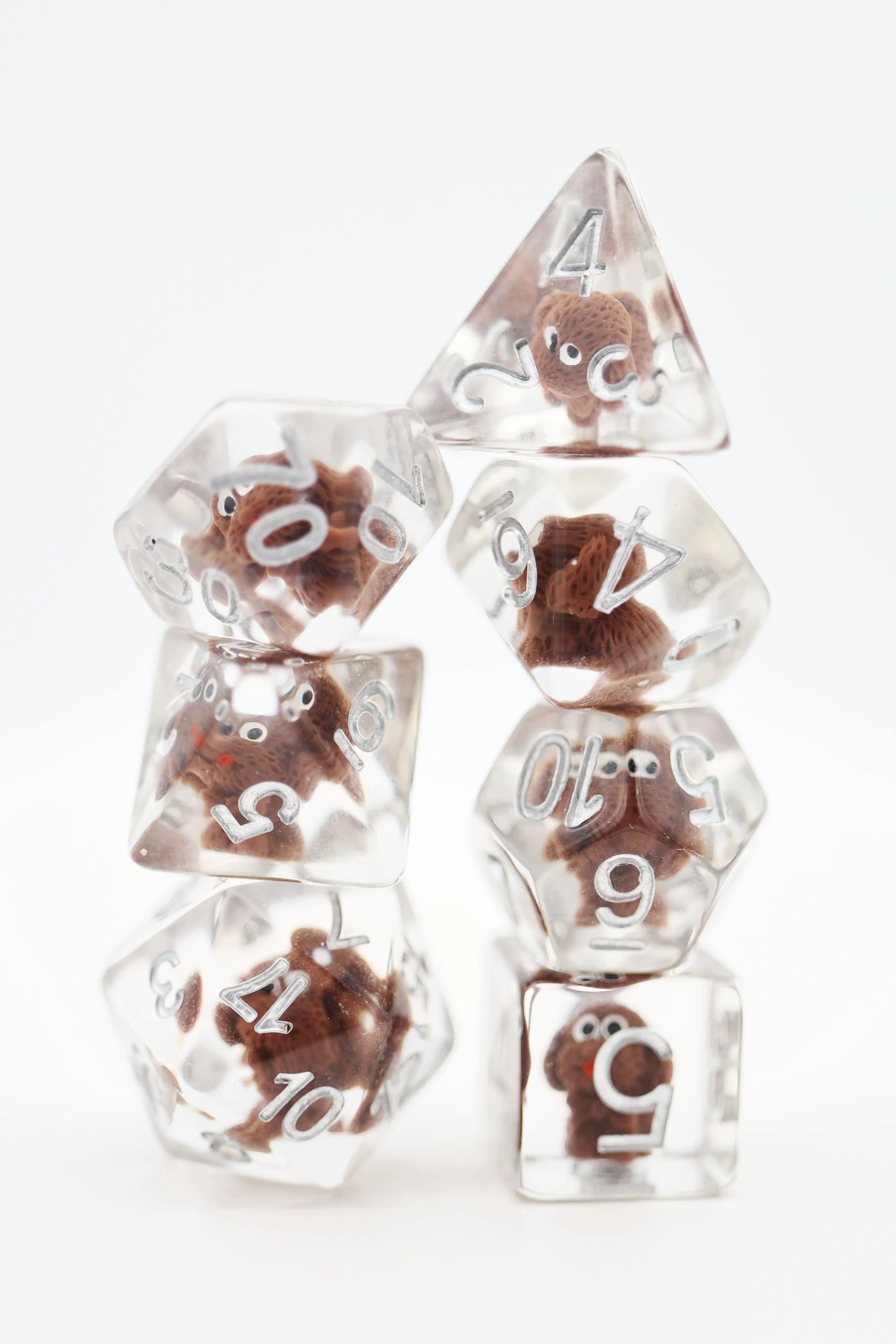 Polyhedral Dice Set: Fluffy Puppy (7) Polyhedral Dice Set: Fluffy Puppy (7)