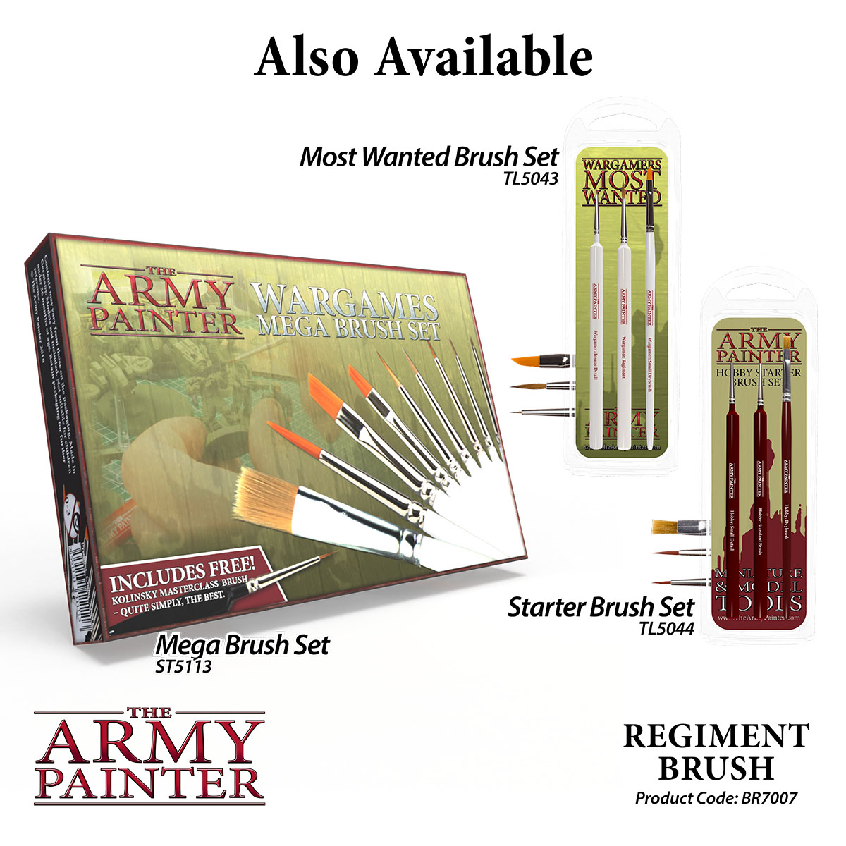Army Painter: Pinsel - Wargamer Regiment Brush Army Painter: Pinsel - Wargamer Regiment Brush